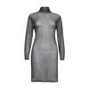 Sarah Regensburger Women's Black Power Mesh Dress In Black