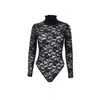 Sarah Regensburger Women's Black Wicked Lace Bodysuit In Black