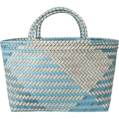 Sarah Stewart Benny Handwoven Tote Recycled Plastic In Black