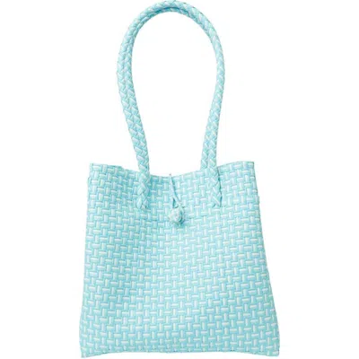Sarah Stewart Midi Ella Handwoven Tote In Blue