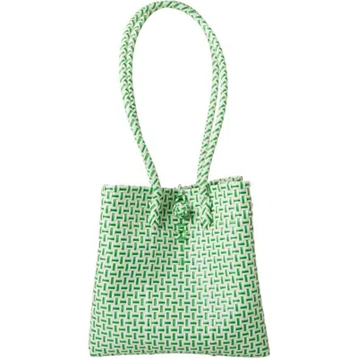 Sarah Stewart Midi Ella Handwoven Tote In Green