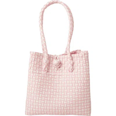 Sarah Stewart Midi Ella Handwoven Tote In Pink