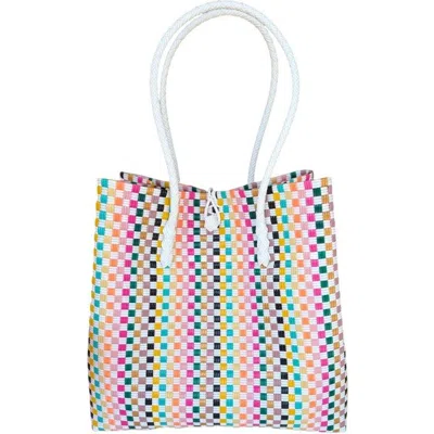 Sarah Stewart Midi Ella Handwoven Tote In Yellow