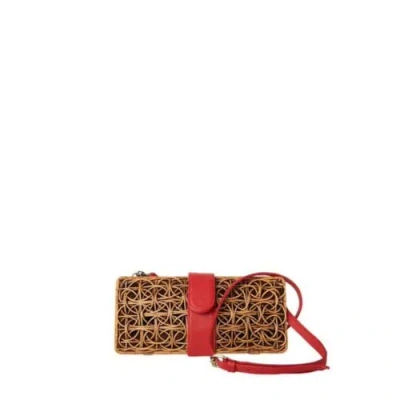 Sarah Stewart The Cameron Clutch In Red