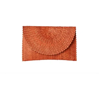 Sarah Stewart The Madison Clutch In Orange