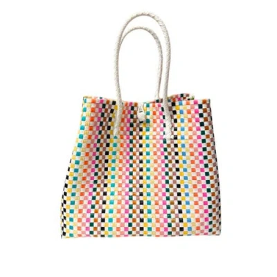 Sarah Stewart The Maxi Ella Handwoven Tote In Multi