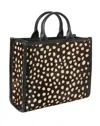 Sarah Stewart Women's Adele Large Handbag In Black Deer Dot In Multi