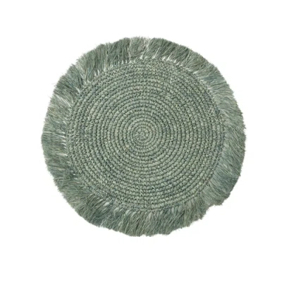 Sarah Stewart Woven Raffia Circular Placemats In Multi