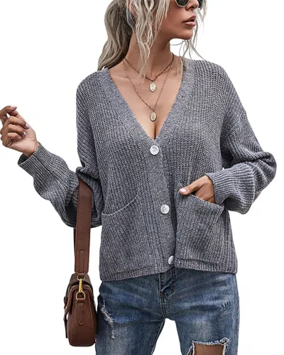 Sarah Woodz Cardigan In Grey