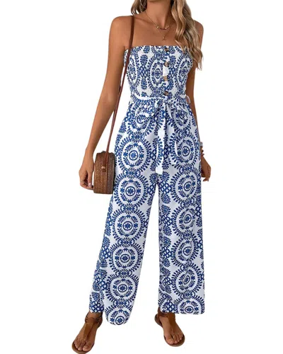 Sarah Woodz Casual Jumpsuit In Blue