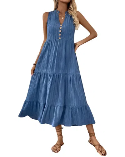 Sarah Woodz Midi Dress In Blue