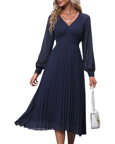 Sarah Woodz Midi Dress In Blue