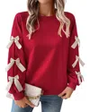 Sarah Woodz Sweatshirt In Red