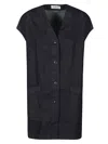 SARAHWEAR SARAHWEAR COTTON LONG VEST