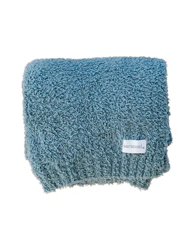 Saranoni Bamboni Receiving Blanket In Blue