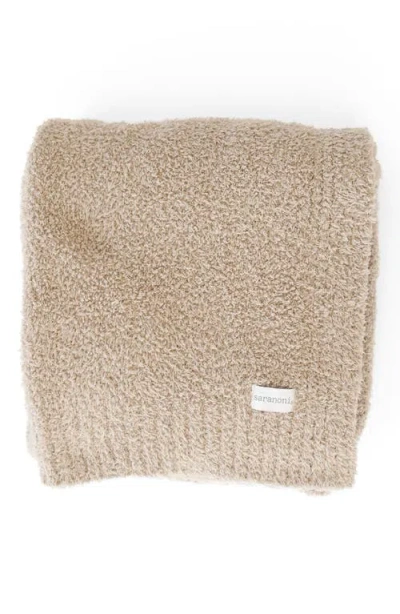 Saranoni Bamboni Toddler Blanket In Brown