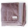 Saranoni Faux Fur Recieving Blanket In Purple