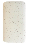 Saranoni Minky Fitted Crib Sheet In Yellow