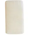 Saranoni Minky Stretch Luxe Crib Sheet In White