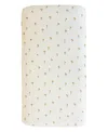 Saranoni Minky Stretch Luxe Crib Sheet In White