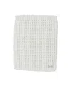 Saranoni Unisex Waffle Knit Mini Blanket - Baby In White