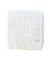 Saranoni Waffle Knit Blanket In White