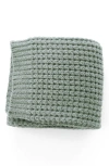 Saranoni Waffle Receiving Blanket In Green