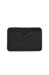 Sarep + Rose 5 Compartment Card Holder Wallet In Black