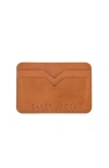Sarep + Rose 5 Compartment Card Holder Wallet In Cinnamon Brown