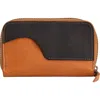 Sarep + Rose Clutch 's' Large Zip-around Crossbody Wallet Bag In Cinnamon Brown