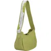 Sarep + Rose Hand-beaded Shoulder Bag In Guacamole Green