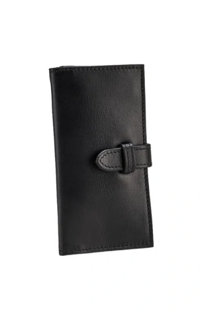 Sarep + Rose Kenya 8 Compartment Bifold Wallet In Black