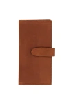 Sarep + Rose Kenya 8 Compartment Bifold Wallet In Cinnamon Brown