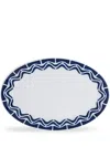 Sargadelos Marbadas Oval Tray In Blue
