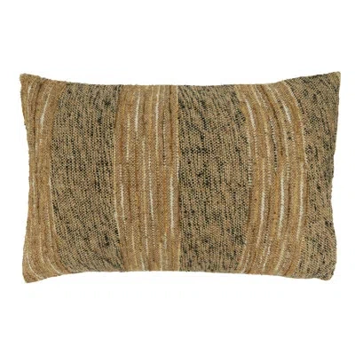 Saro 100% Cotton Lumbar Rectangular Pillow Cover In Pillow Cover Only - No Insert