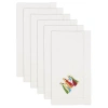 Saro 100% Cotton No Pattern Rectangle Napkin In White