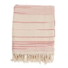 Saro 100% Cotton Throw In Red