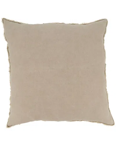 Saro 13049-pillow  Everyday Down Square Pillow In Brown