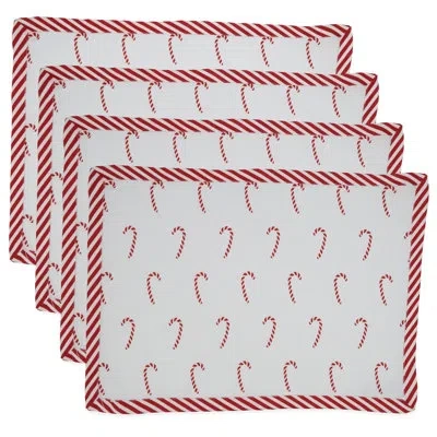Saro 14" Placemat In Red