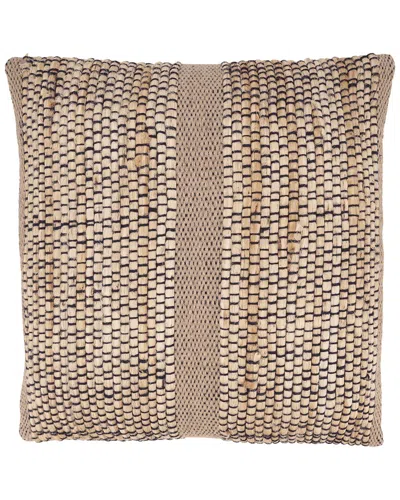 Saro 1560-pillow  Outdoor Polyester Square Pillow In Brown