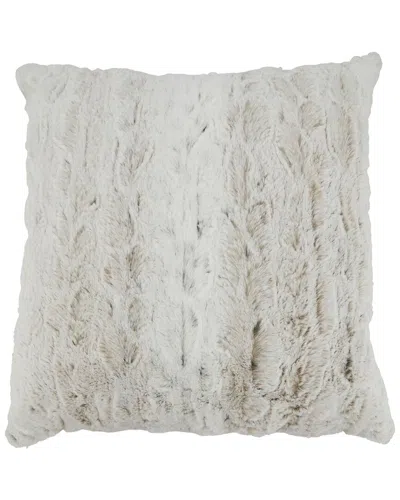 Saro 2222-pillow  Everyday Polyester Square Pillow In White