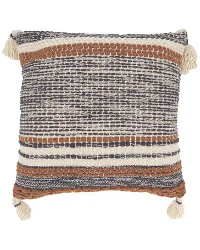 Saro 2638-pillow  Outdoor Polyester Square Pillow In Multi