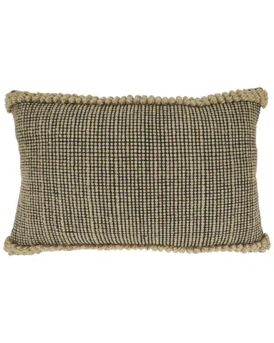 Saro 4193-pillow  Outdoor Polyester Rectangle Pillo In Brown