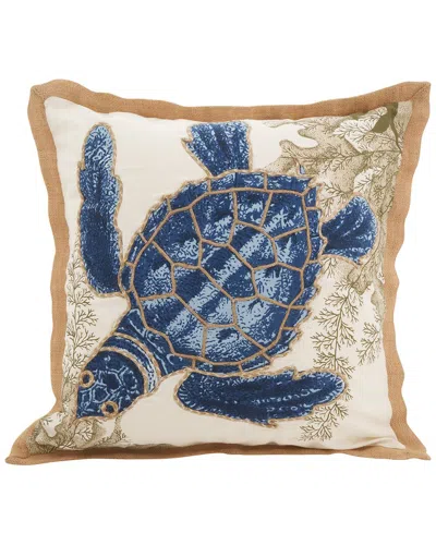 Saro 5440-pillow  Nautical Down Square Pillow In Neutral