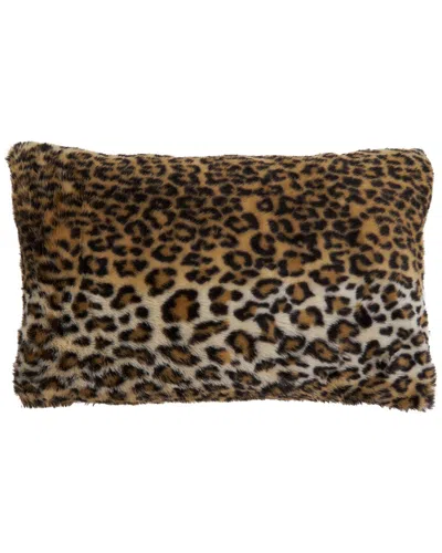 Saro 7406-pillow  Everyday Polyester Square Pillow In Animal Print