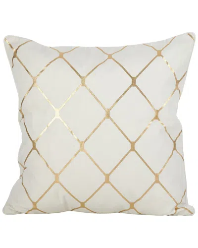 Saro 800p-pillow  Everyday Down Square Pillow In White