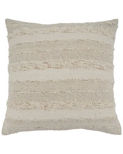 Saro 838-pillow  Everyday Polyester Square Pillow In Gray