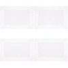 Saro Abilene Polyester Rectangular Placemat In White