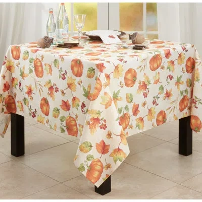 Saro Abóbora Square Tablecloth In Orange