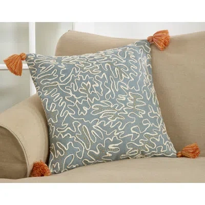 Saro Abstract  Throw Pillow Cover & Insert In Pillow Cover Only - No Insert